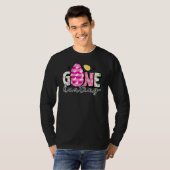 Gone Eggs Hunting Easter Cute Happy Paashaas T-shirt (Voorkant volledig)