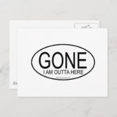 GONE Euro Style Briefkaart (Voorkant / Achterkant)