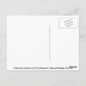 Gone Fish in East Fork White River Briefkaart (Achterkant)