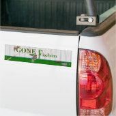 Gone Fishin Bumpersticker (Op Truck)