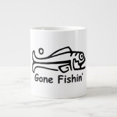 Gone Fishin' Extra Grote Beker (Voorkant)