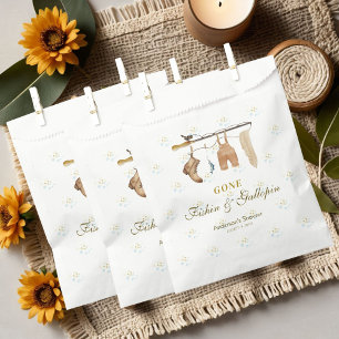Gone Fishin & Gallopin Fisherman Derby Baby shower Bedankzakje