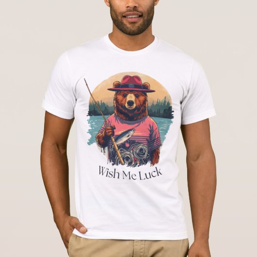 Gone Fishin’ met het Beer Crew T-shirt (Voorkant)