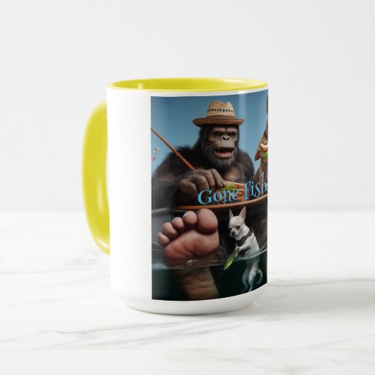 Gone Fishin! Mok (Voorkant links)