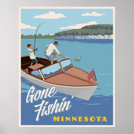 Gone Fishin Poster (Voorkant)