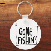 Gone Fishin' T-shirts en geschenken. Sleutelhanger (Voorkant)