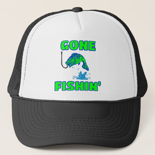 Gone Fishin Trucker Pet (Voorkant)