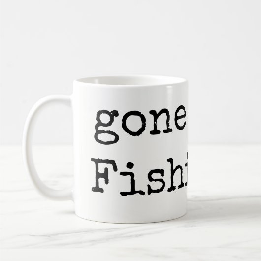 Gone Fishing Coffee Mugs (Gauche)