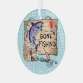 Gone Fishing ornement personnalisé (Avant gauche)