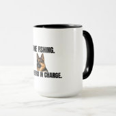 Gone Fishing. Shepherd in Charge. Mug (Devant droit)