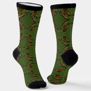 Gone Fishing Socks Coho Zalm Kunst Sokken