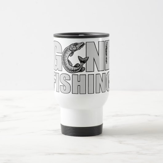 GONE FISHING tasse - choisir style & couleur (Centre)