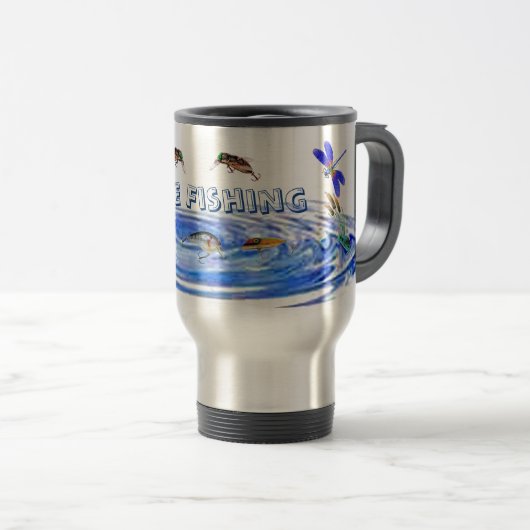 Gone Fishing Travel Mug (Devant droit)
