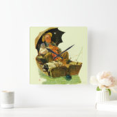 Gone Gevist Vierkante Klok (Huis)