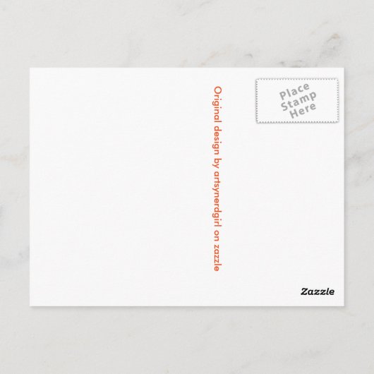 "Gone Golfing" Briefkaart (Achterkant)