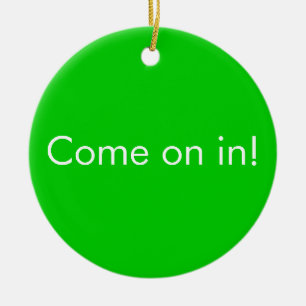 Gone golfing / Kom op, deurteken Keramisch Ornament