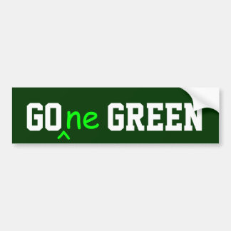 GOne GREEN-bumpersticker Bumpersticker