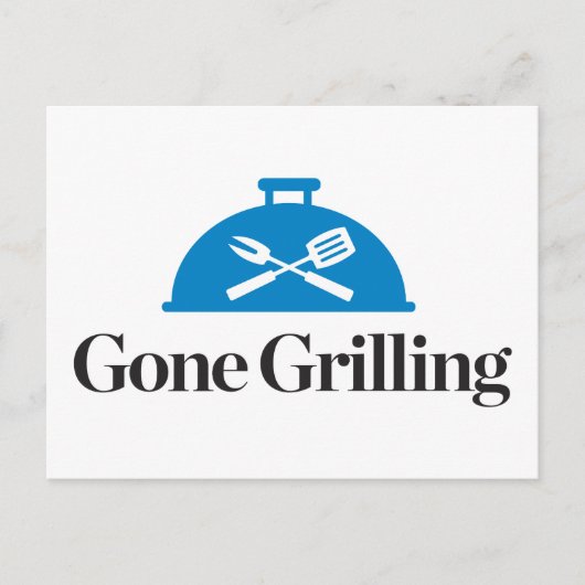 Gone Grilling Briefkaart (Voorkant)