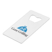 Gone Grilling Kredietkaart Flessenopener (Achterkant Gekanteld)