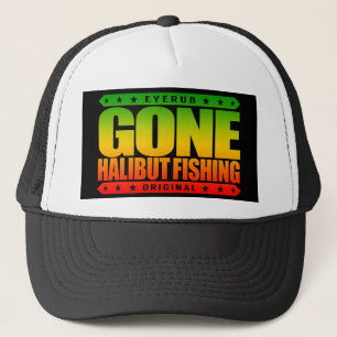 GONE HALIBUT VIST - Een gedode vis en proud-vis Trucker Pet