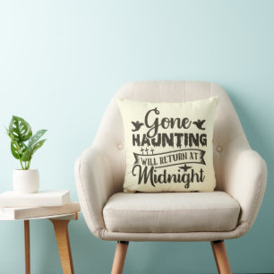 Gone Haunting keert terug om middernacht Halloween Kussen