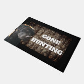 Gone Hunting of Chocolate Lab Hond Welkom Mat (Schuin)