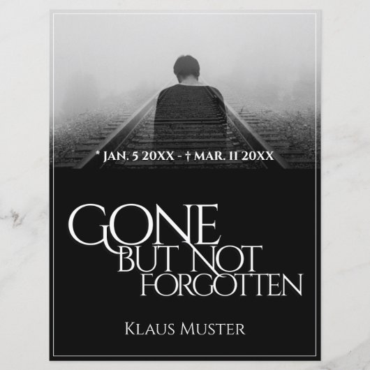 Gone, maar niet vergeten - Donker (Voorkant)