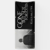 Gone, maar niet vergeten - Donker Spandoek (Verticaal)