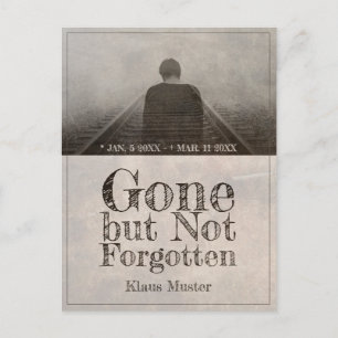 Gone, maar niet vergeten - feestdagenkaart