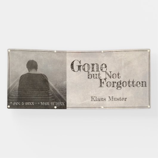 Gone, maar niet vergeten -  spandoek (Horizontaal)