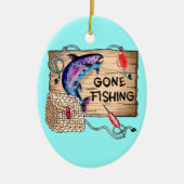 Gone Pêche ornement ovale (Devant)