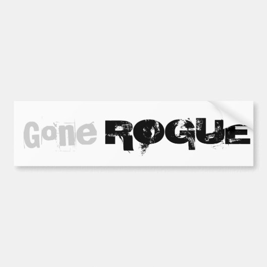 Gone ROGUE bumper sticker (Voorkant)