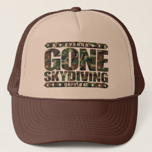 GONE SKYDIVING - I Love Parachuting & Base Jumping Trucker Pet