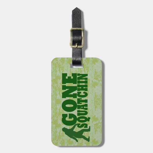 Gone squatchin bagagelabel (Voorkant verticaal)
