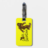 Gone Squatchin Bagagelabel (Achterkant verticaal)