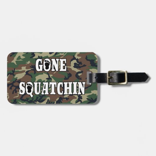 GONE SQUATCHIN BAGAGELABEL (Voorkant horizontaal)