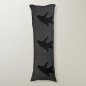 Gone Squatchin Bigfoot Carbon Fiber Print Lichaamskussen (Voorkant Verticaal)