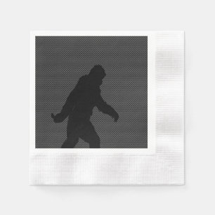 Gone Squatchin Bigfoot Carbon Fiber Print Servet