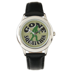 Gone Squatchin bigfoot Horloge