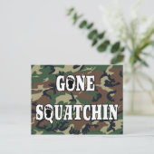 GONE SQUATCHIN BRIEFKAART (Staand voorkant)
