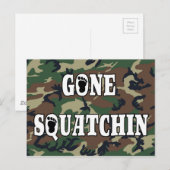 GONE SQUATCHIN BRIEFKAART (Voorkant / Achterkant)