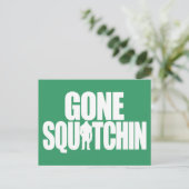 Gone Squatchin Briefkaart (Staand voorkant)