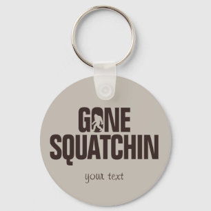Gone Squatchin' - Brown and Tan Sleutelhanger