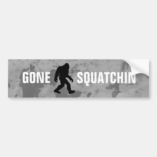 Gone Squatchin Bumpersticker (Voorkant)