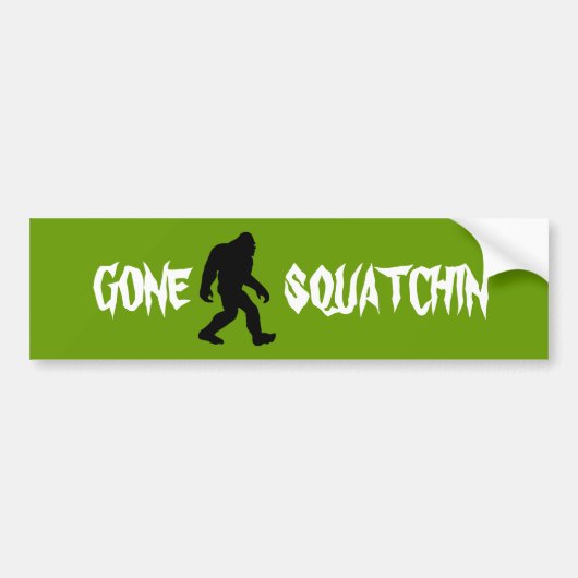 Gone Squatchin Bumpersticker (Voorkant)