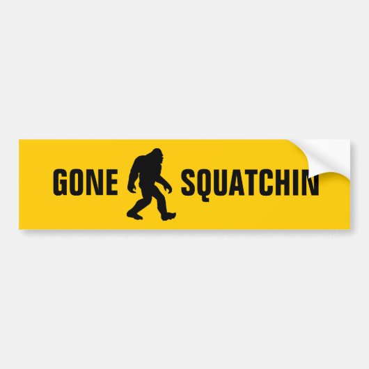Gone Squatchin Bumpersticker (Voorkant)