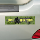 Gone Squatchin Bumpersticker (Op auto)