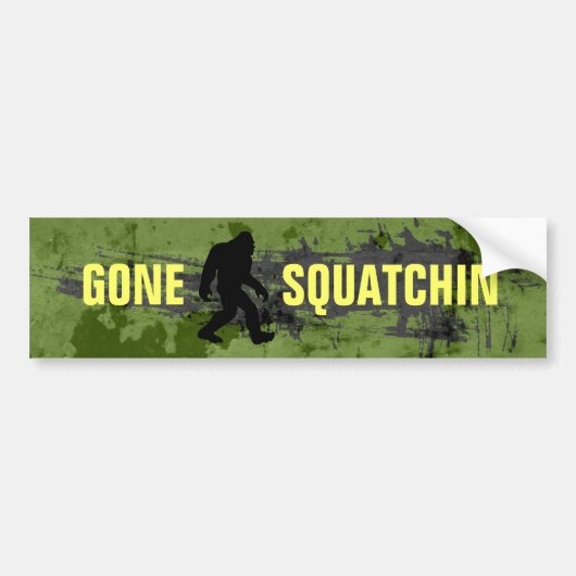 Gone Squatchin Bumpersticker (Voorkant)