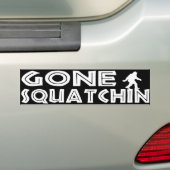 Gone Squatchin Bumpersticker (Op auto)