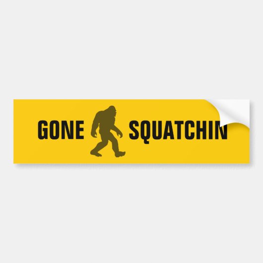 Gone Squatchin Bumpersticker (Voorkant)